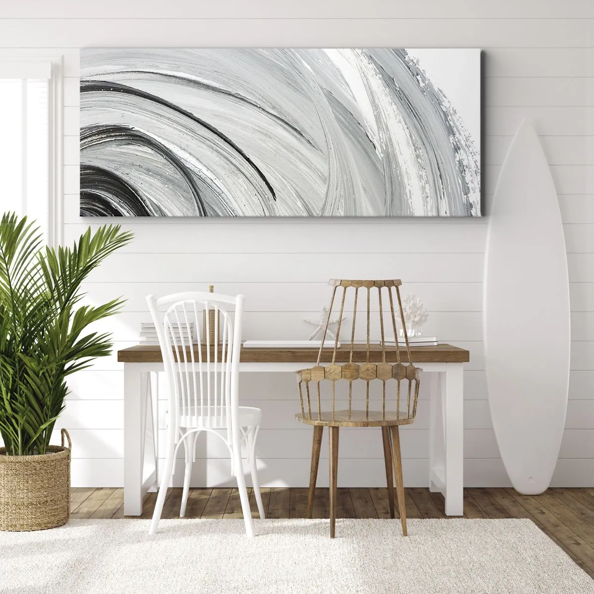 Quadro su tela - Stampe su Tela - Composizione orbitale - 100x40 cm