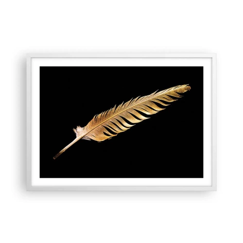 Poster in cornice bianca - Non una piuma qualsiasi.... - 70x50 cm