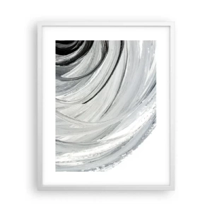Poster in cornice bianca - Composizione orbitale - 40x50 cm