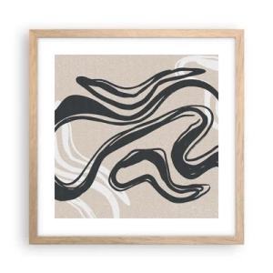 Poster in cornice rovere chiaro - Espressione moltiplicata - 40x40 cm