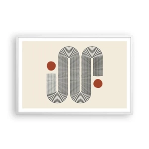 Poster in cornice bianca - Dall'inizio alla fine - 91x61 cm