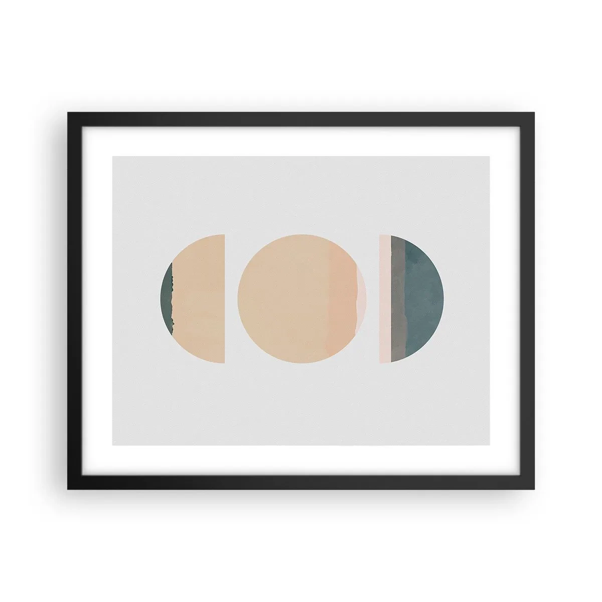 Poster in cornice nera - Un cerchio dopo l'altro - 50x40 cm