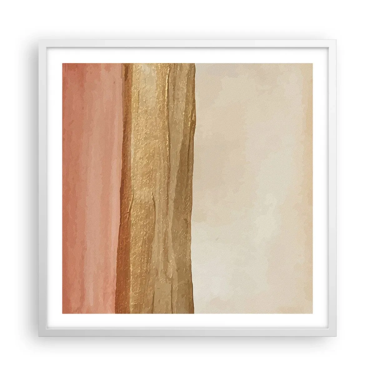 Poster in cornice bianca - Composizione verticale - 60x60 cm