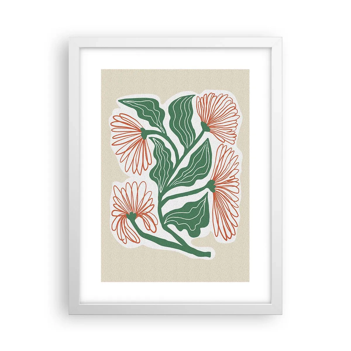 Poster in cornice bianca - Folklore e modernità - 30x40 cm