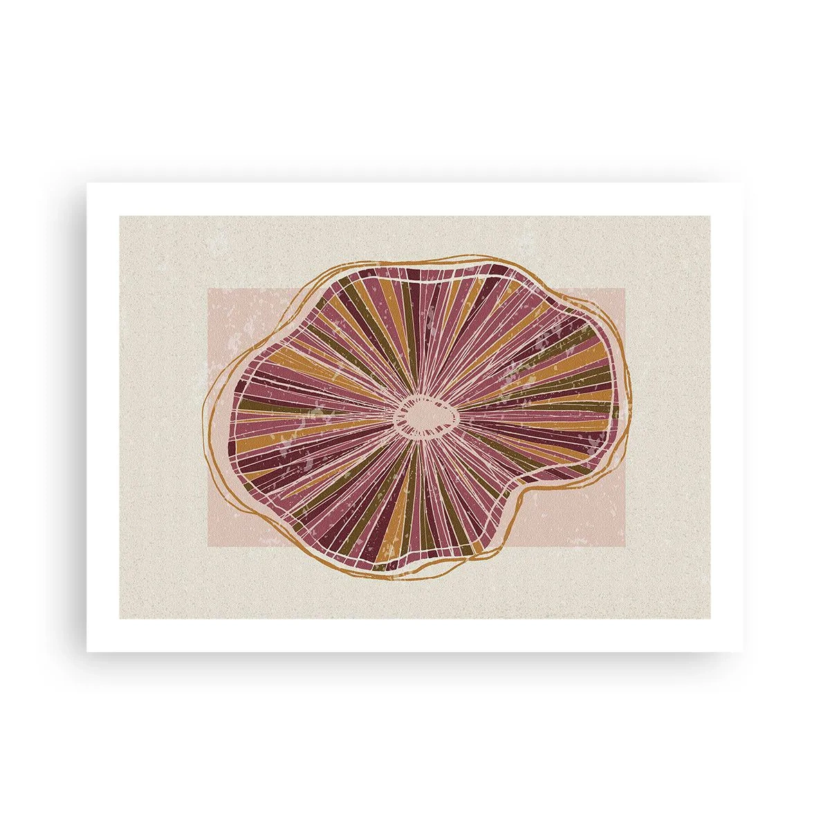 Poster - Astrazione raggiante - 70x50 cm