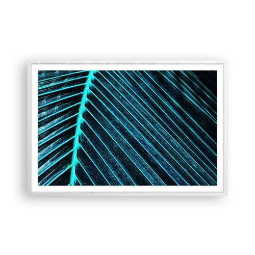 Poster in cornice bianca - La struttura del verde - 91x61 cm