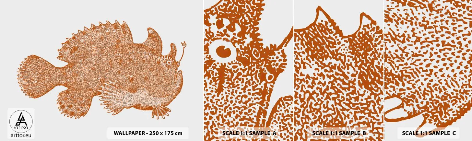 Campione Di Fotomurale Standard Eco - È davvero un pesce - Pesce di mare, Oceano, Mare - 100x30 cm