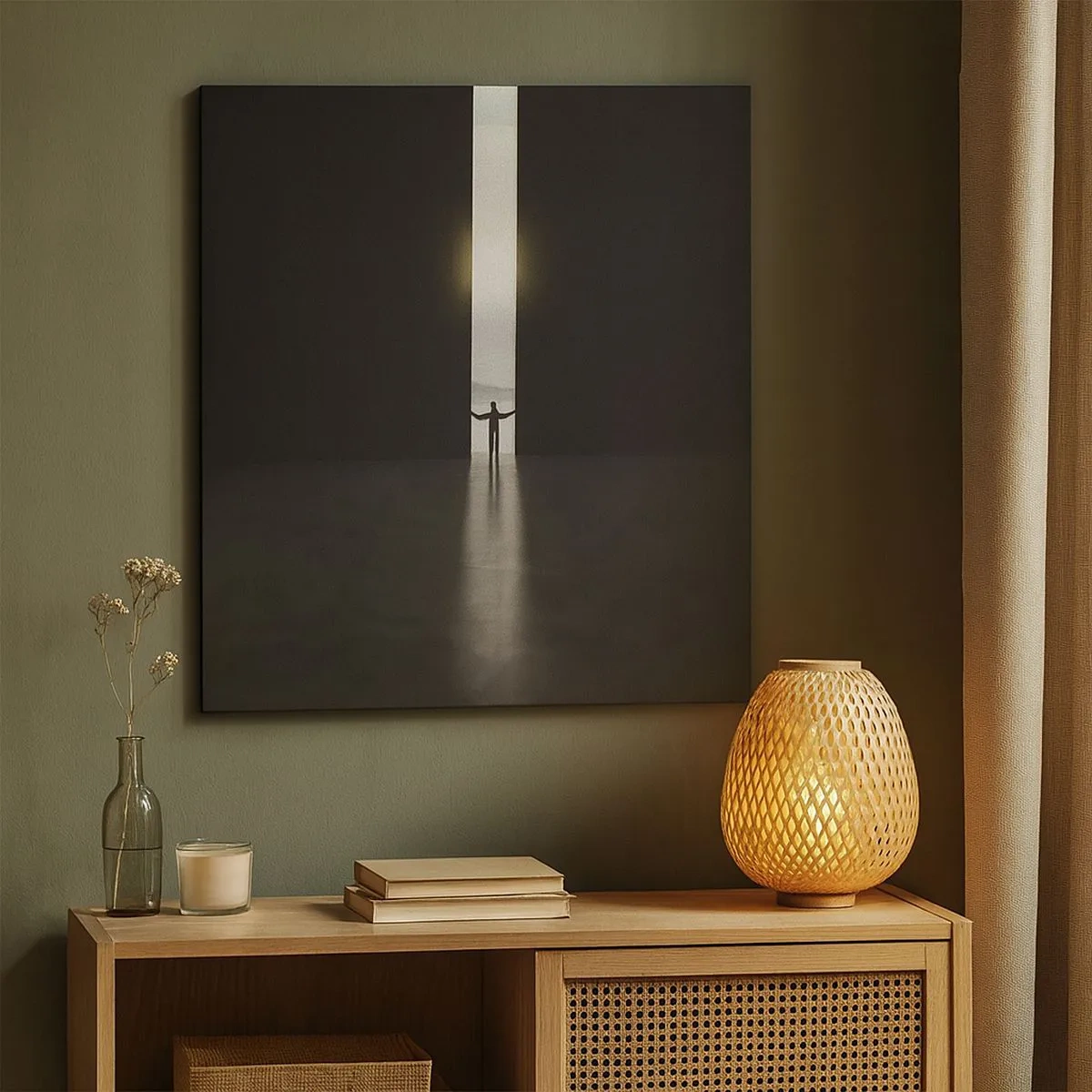 Quadro su tela - Stampe su Tela - Un passo verso un chiaro futuro - 30x30 cm