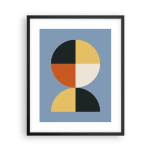 Poster in cornice nera - Guarda e conta - 40x50 cm