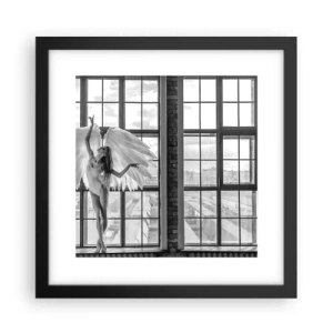 Poster in cornice nera - Città degli angeli? - 30x30 cm