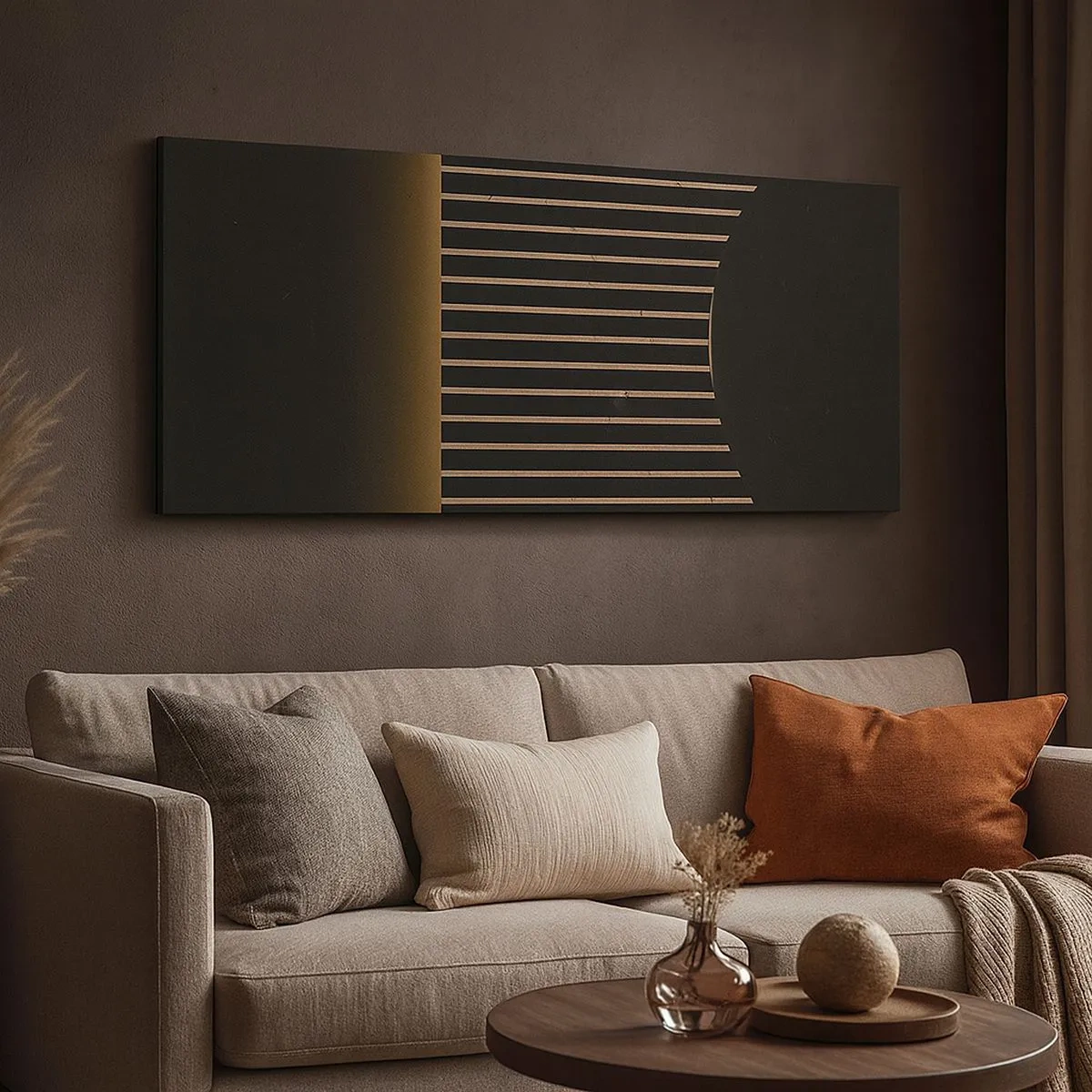 Quadro su tela - Stampe su Tela - Esaminare l'oscurità - 100x40 cm