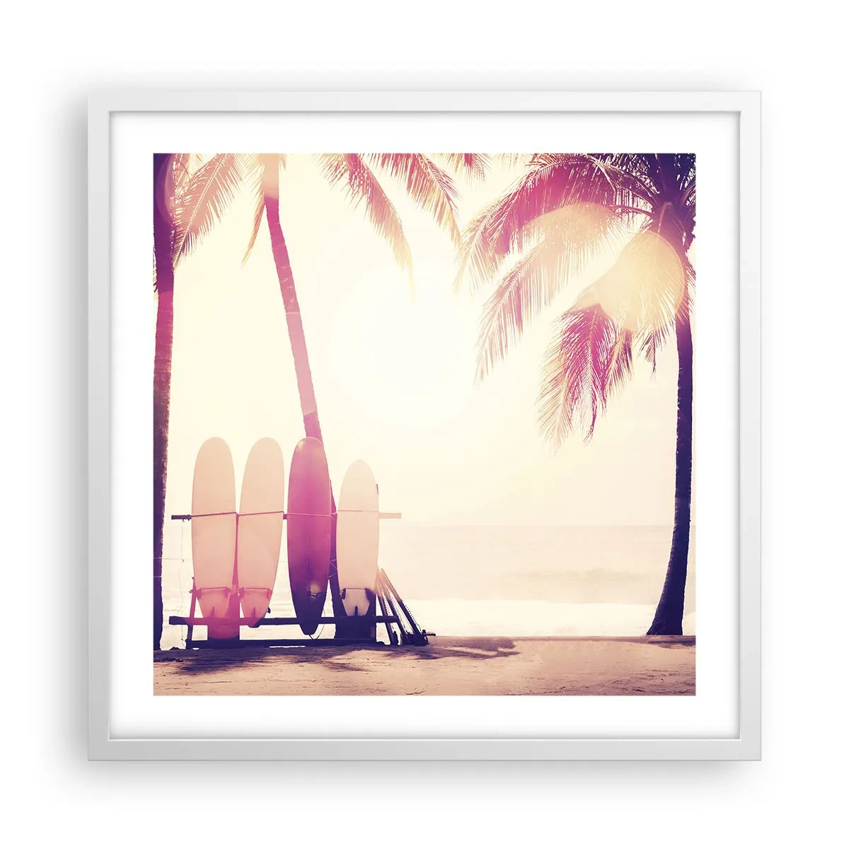 Poster in cornice bianca - Sarà un giorno fantastico - 50x50 cm