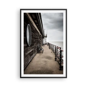 Poster in cornice nera - Il tempo si è fermato - 61x91 cm