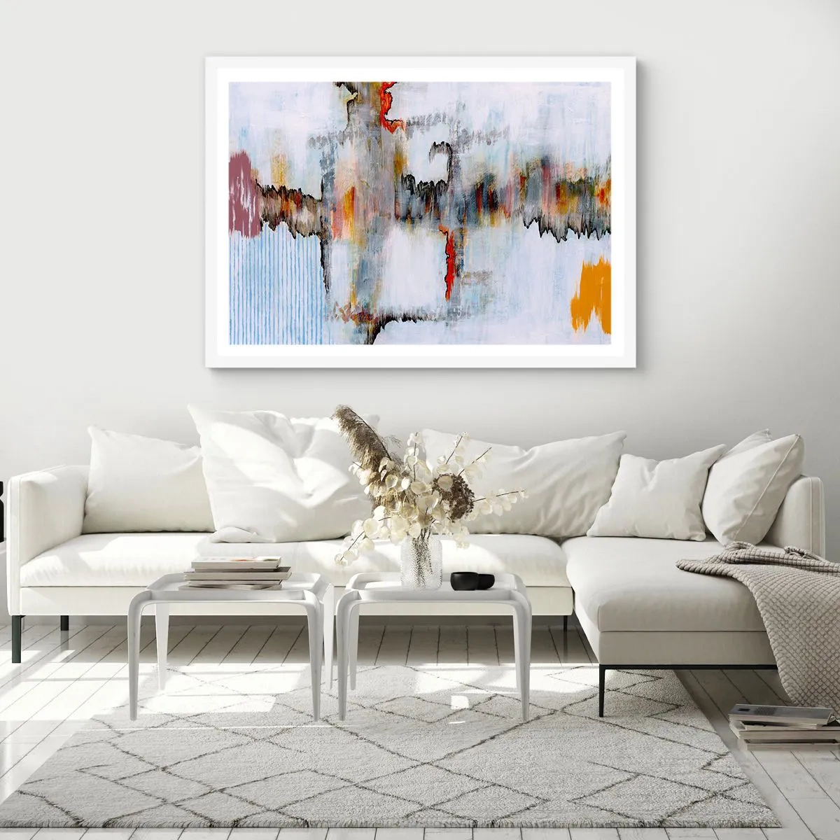 Poster in cornice bianca - Scritto sull'acqua - 40x30 cm