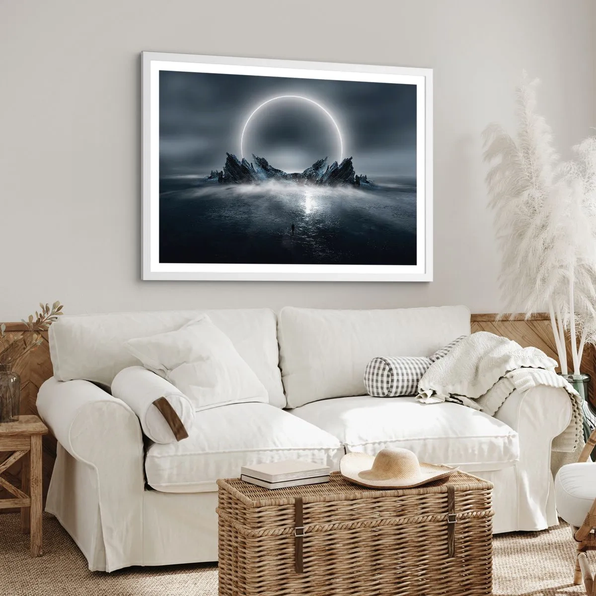 Poster in cornice bianca - La fine del racconto - 100x70 cm