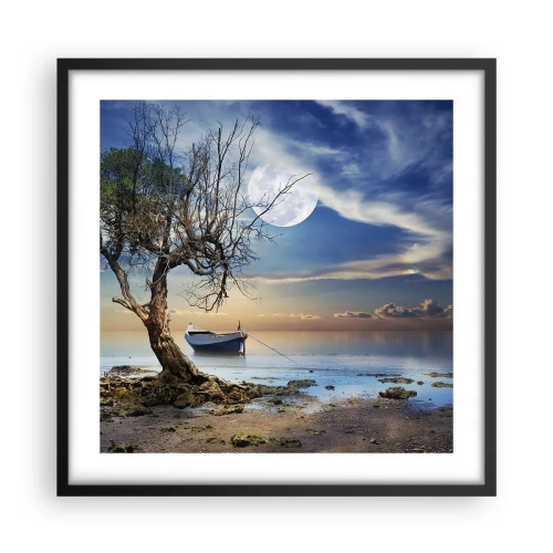 Poster in cornice nera - È la fine o l'inizio? - 50x50 cm