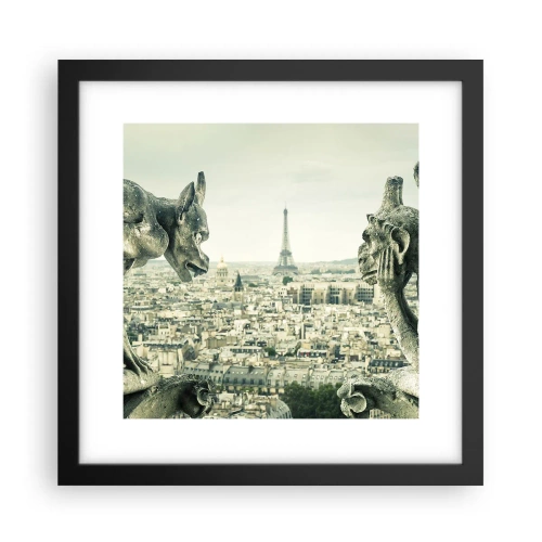 Poster in cornice nera - Chiacchierate parigine - 30x30 cm