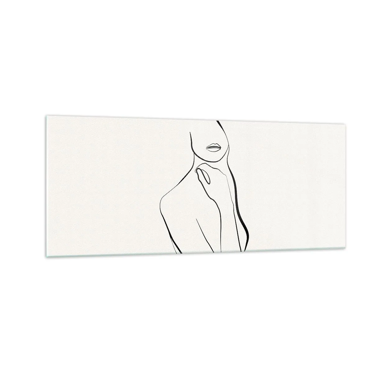 Quadro su vetro - Onda di malinconia - 100x40 cm