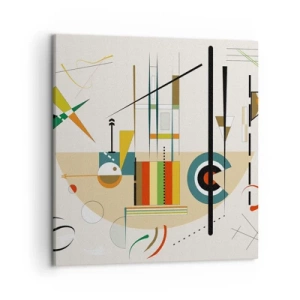 Quadro su tela - Stampe su Tela - E il mondo ride - 50x50 cm