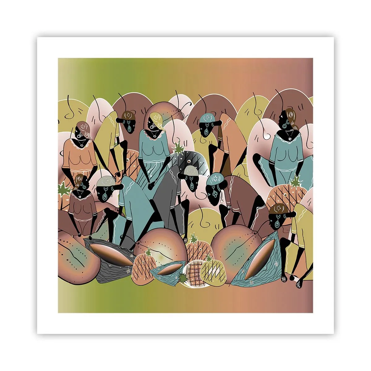 Poster - Arriva la grande festa - 50x50 cm