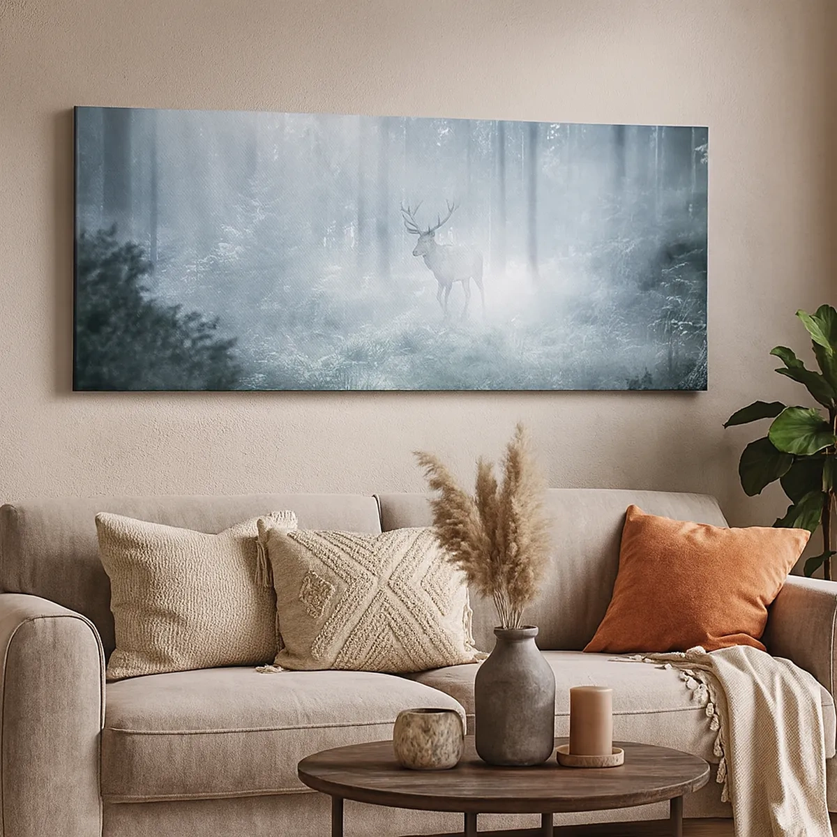 Quadro su tela - Stampe su Tela - Passeggiata mattutina sulle sue terre - 30x30 cm