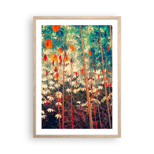 Poster in cornice rovere chiaro - La vita segreta delle foglie - 50x70 cm
