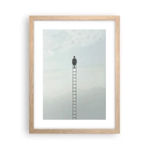 Poster in cornice rovere chiaro - Innalzati al di sopra - 30x40 cm