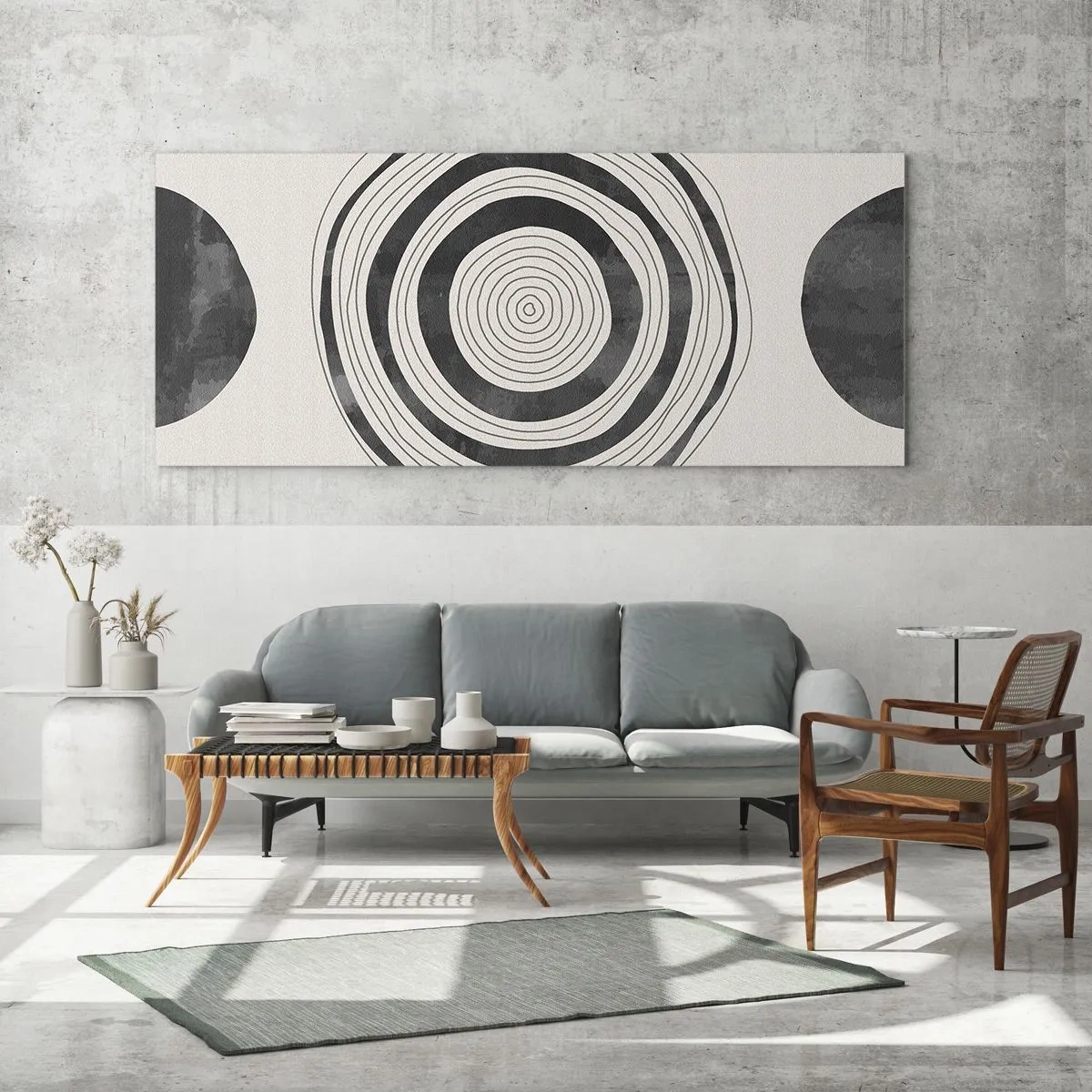 Quadro su vetro - Conta ciò che sta in mezzo - 100x40 cm