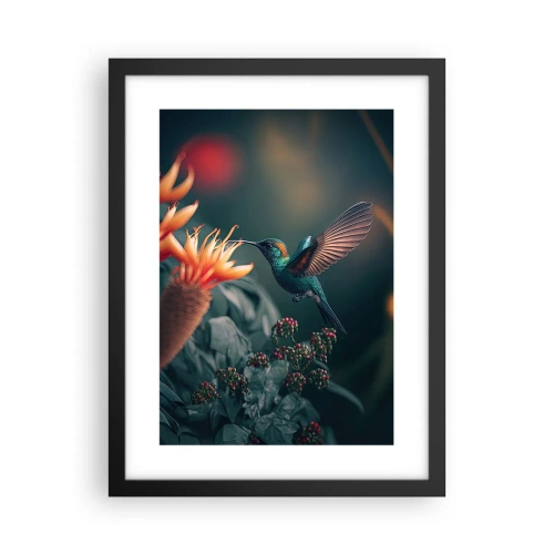 Poster in cornice nera - Una vita davvero a colori - 30x40 cm