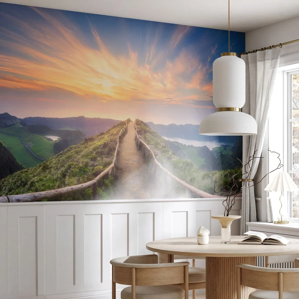 Fotomurali Premium Canvas - Vicino al cielo - Paesaggio montano, Natura, Tramonto - 250x175 cm