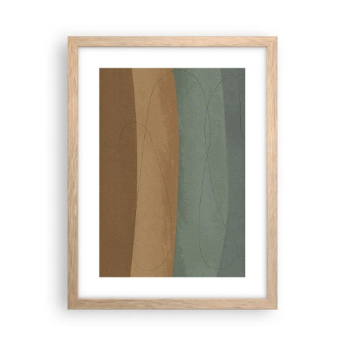 Poster in cornice rovere chiaro - Composizione orizzontale - 30x40 cm