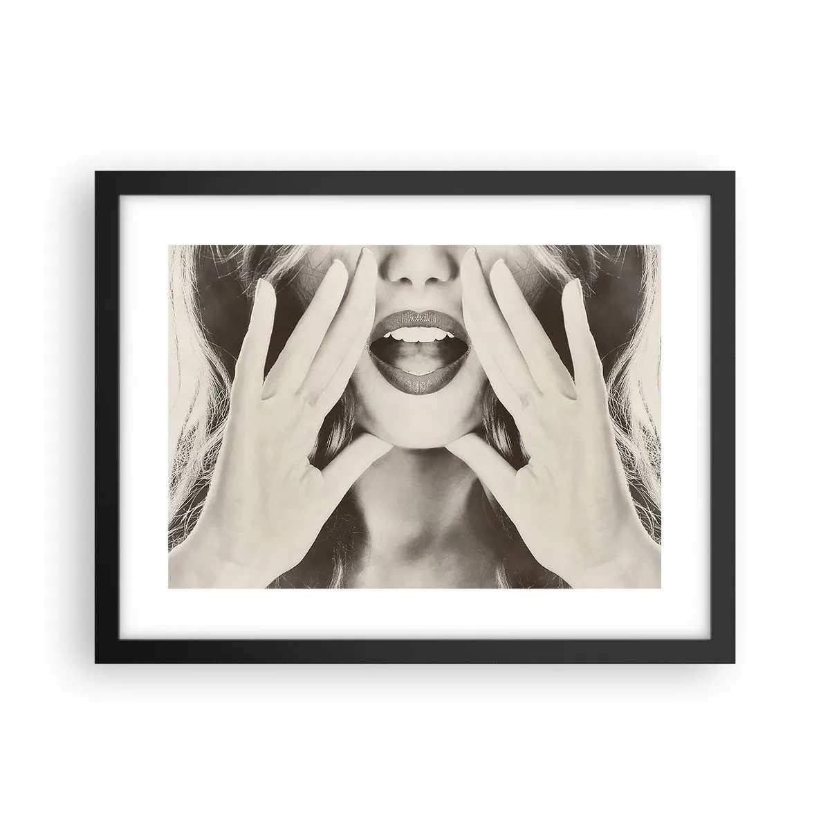 Poster in cornice nera - Arrivo! - 40x30 cm