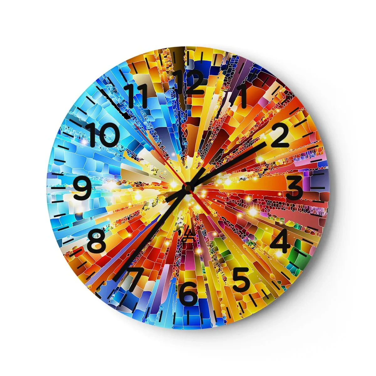 Orologio da parete - Orologio in Vetro - In medias res - 40x40 cm