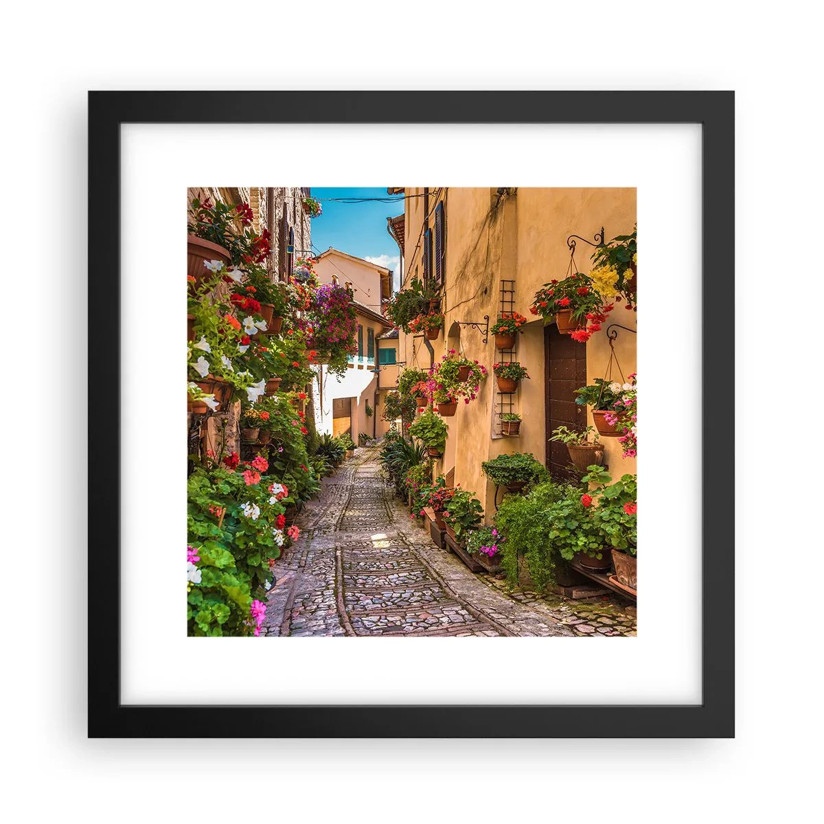 Poster in cornice nera - Angolo italiano - 30x30 cm