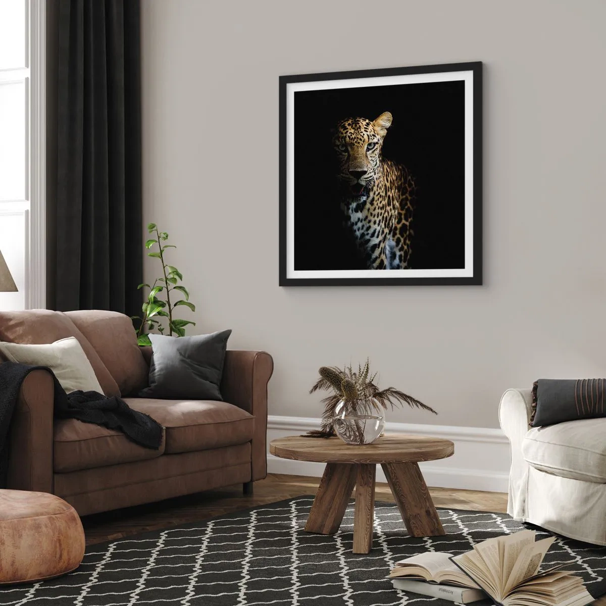 Poster in cornice nera - Bellezza tenebrosa - 30x30 cm