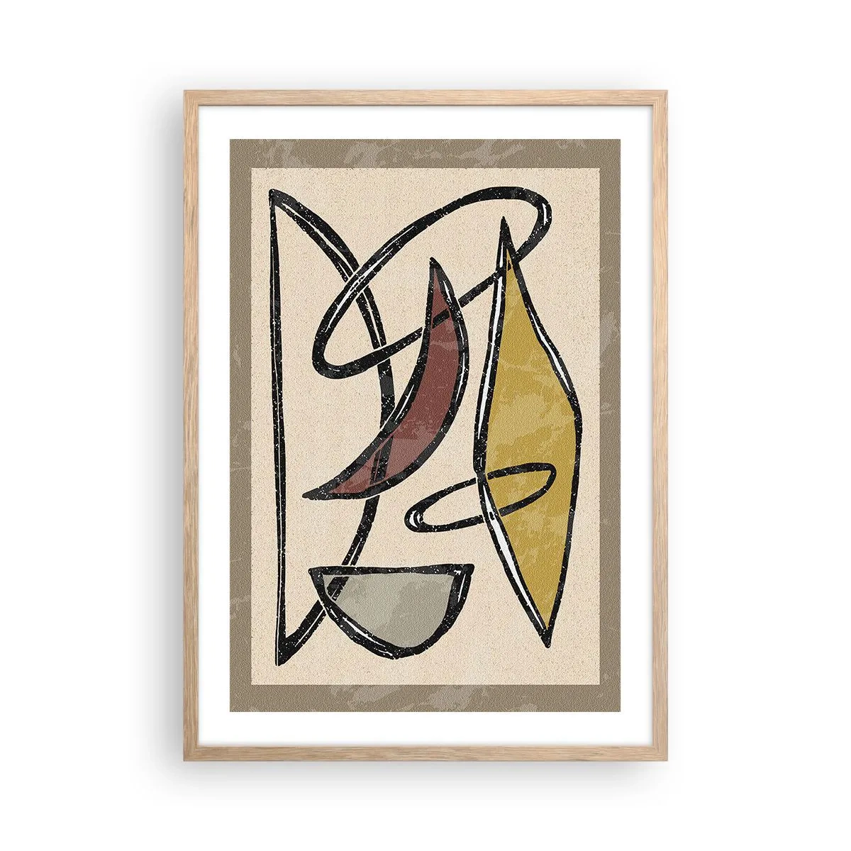 Poster in cornice rovere chiaro - Verticali e orizzontali - 50x70 cm