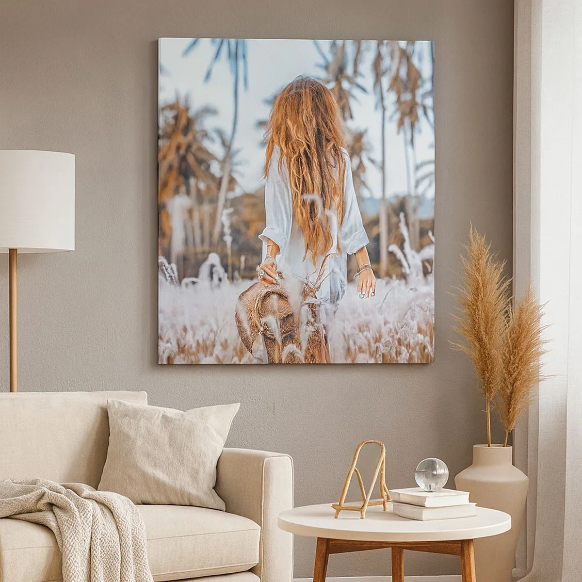 Quadro su tela - Stampe su Tela - Nata dalla lanugine dell'erba - 30x30 cm