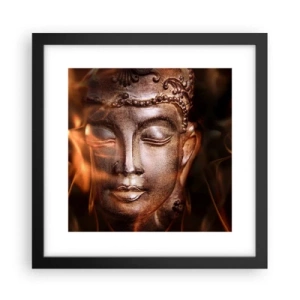 Poster in cornice nera - Esiste solo qui e ora - 30x30 cm