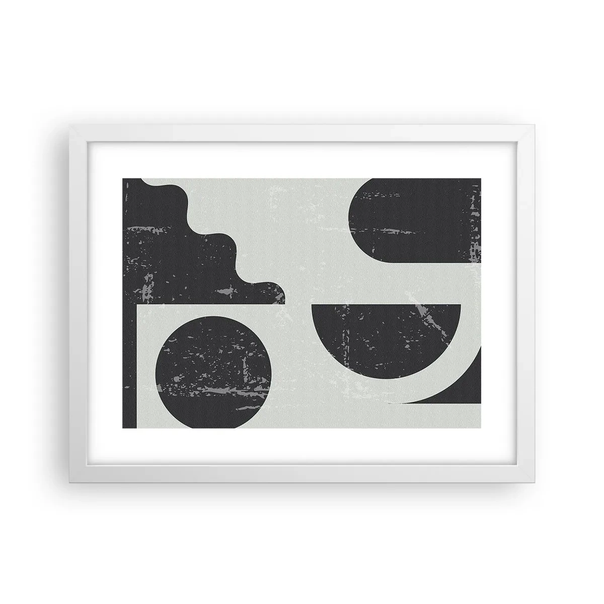 Poster in cornice bianca - Composizione sopra e sotto - 40x30 cm