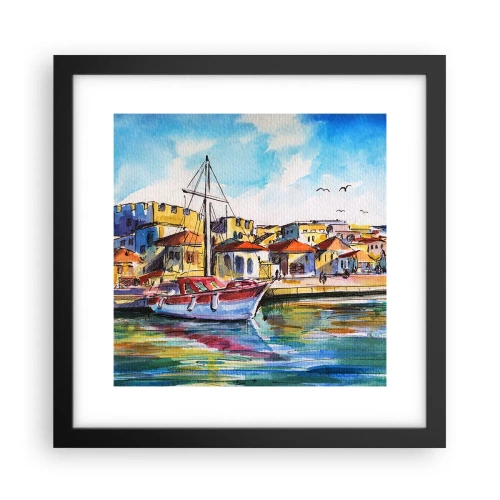 Poster in cornice nera - Un colorato pomeriggio - 30x30 cm