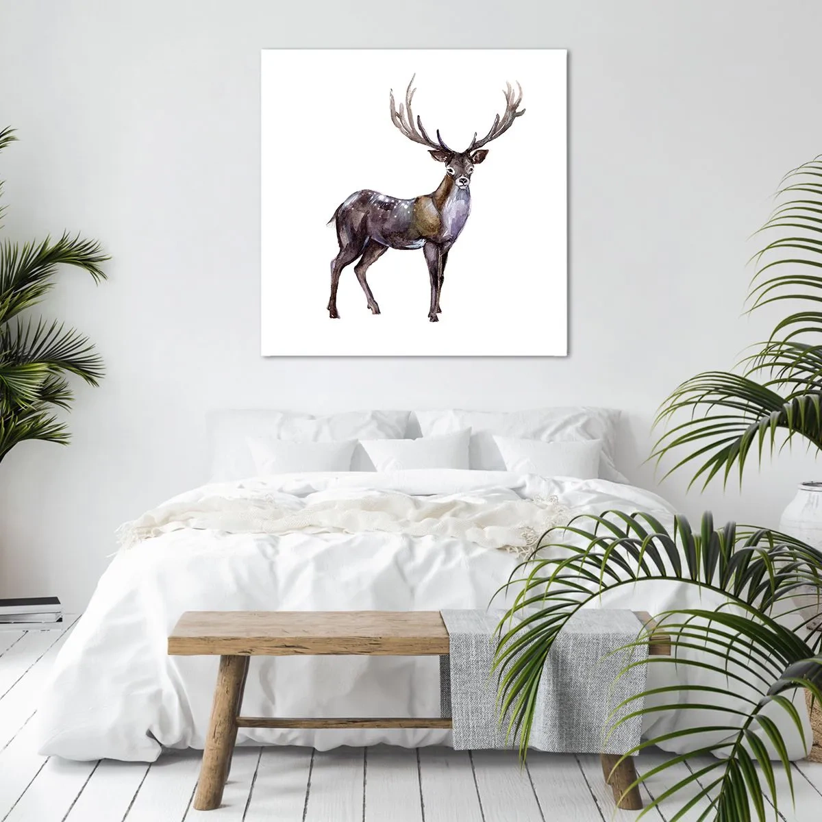 Quadro su tela - Stampe su Tela - Il re della foresta del nord - 70x70 cm