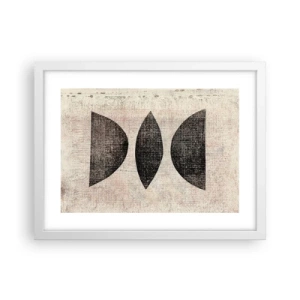 Poster in cornice bianca - Astrazione etnica - 40x30 cm