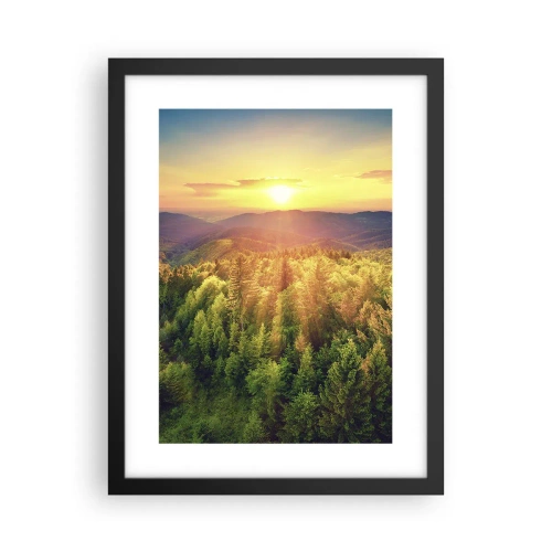 Poster in cornice nera - Vette e cime - 30x40 cm