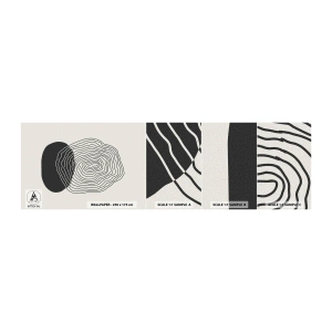 Campione di Fotomurale Adesivo Deluxe Sticker - Durata e vibrazione - Astrazione, Pezzo, Grafica - 100x30 cm