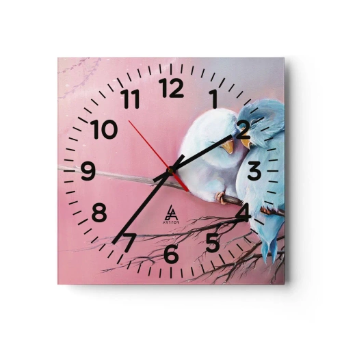 Orologio da parete - Orologio in Vetro - Che cosa aggiungere? - 40x40 cm