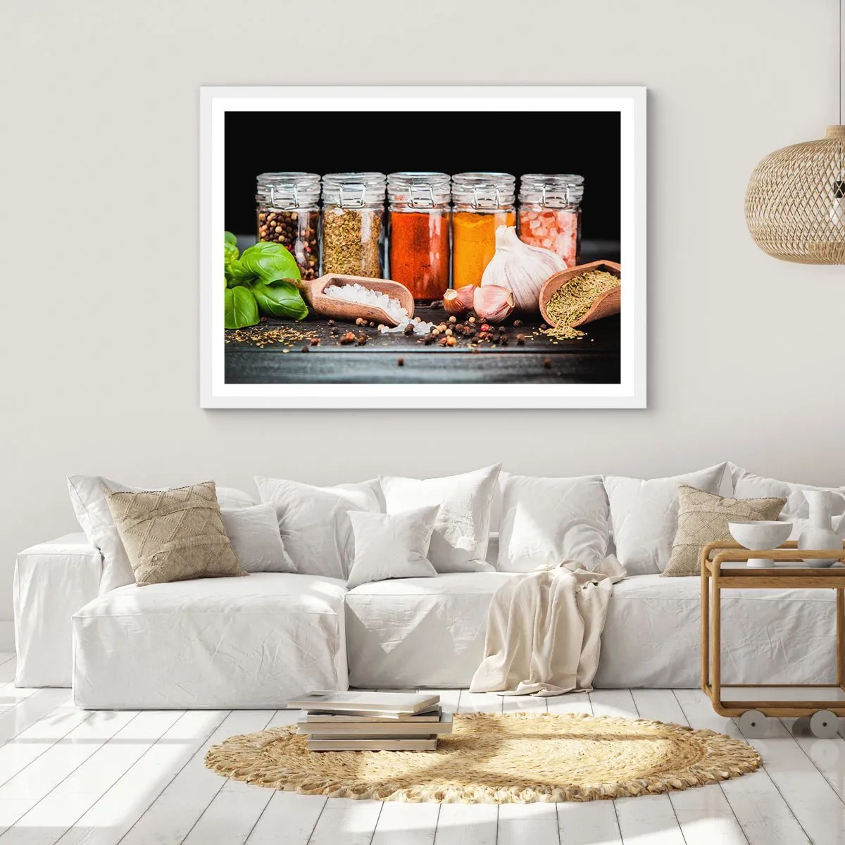 Poster in cornice bianca - Perché la vita abbia sapore - 40x30 cm