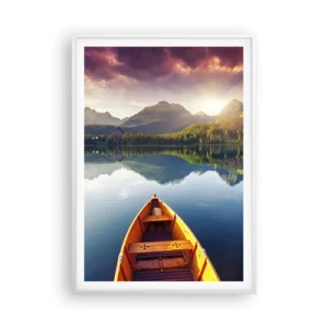 Poster in cornice bianca - Niente contro natura - 70x100 cm