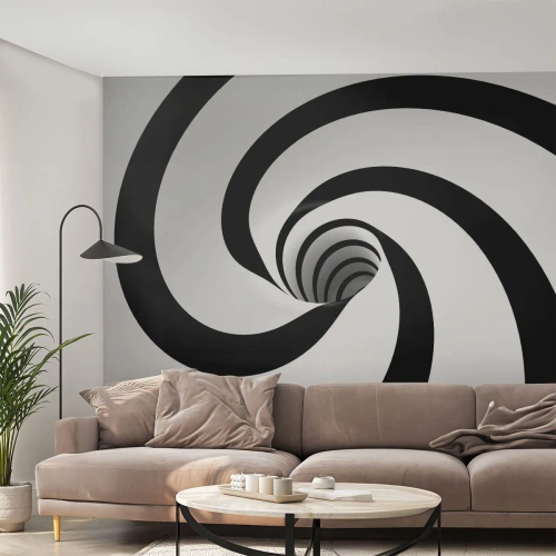 Fotomurali Standard Eco - Lasciarsi andare al vortice? - Astrazione, 3D, Vortice - 250x175 cm