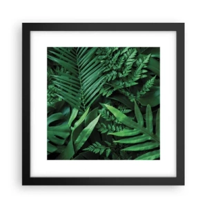 Poster in cornice nera - Avvolti nel verde - 30x30 cm