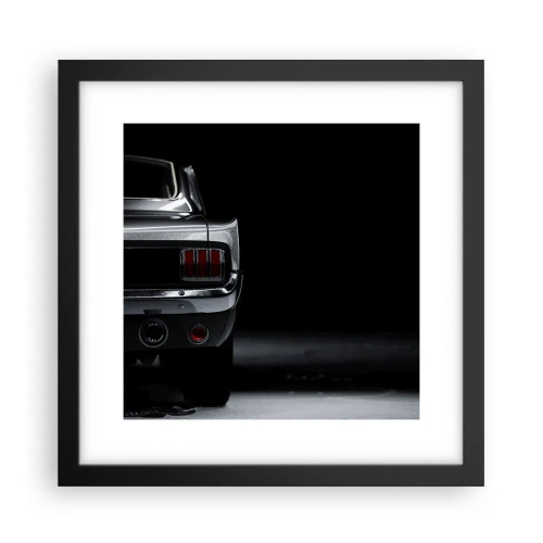 Poster in cornice nera - Il fascino del classico - 30x30 cm